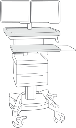 Monitor trolley